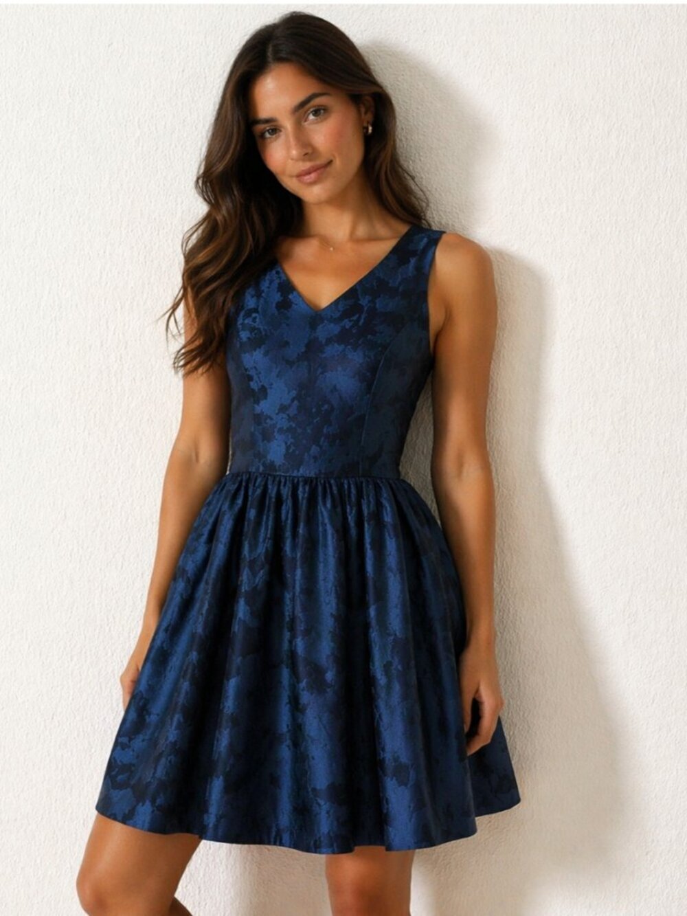 Barneys Blue Cocktail Dress Party Elegant Classy Classic Timeless Size 0